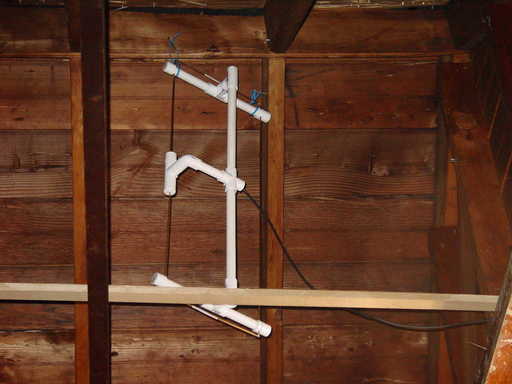 A picture of the moxon in the attic